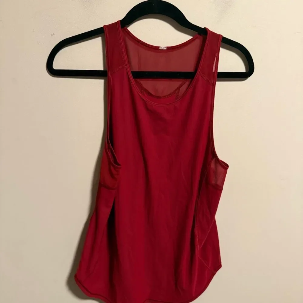 Lululemon Sculpt Tank II Dark Sport Red- Size Small - Picture 3 of 5
